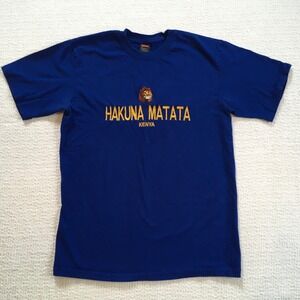Jamboree Hakuna Matata Kenya Graphic T Shirt Size M Embroidered Lion
